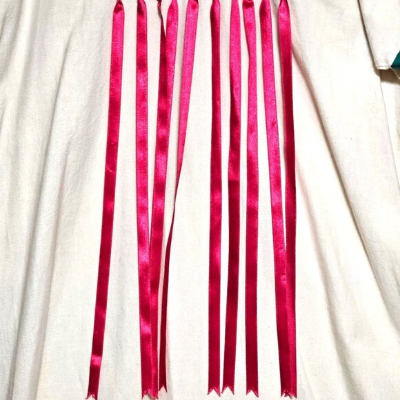 Victor Camarena Mexican Couture Resort Maxi Dress VTG 80s Embroidered Birds Sz M - Picture 5 of 9